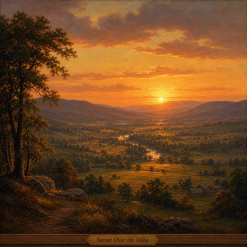 Sunset Over the Valley