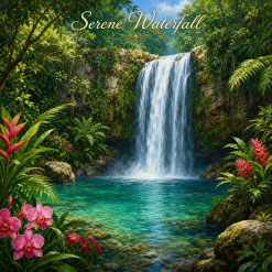 Serene Waterfall