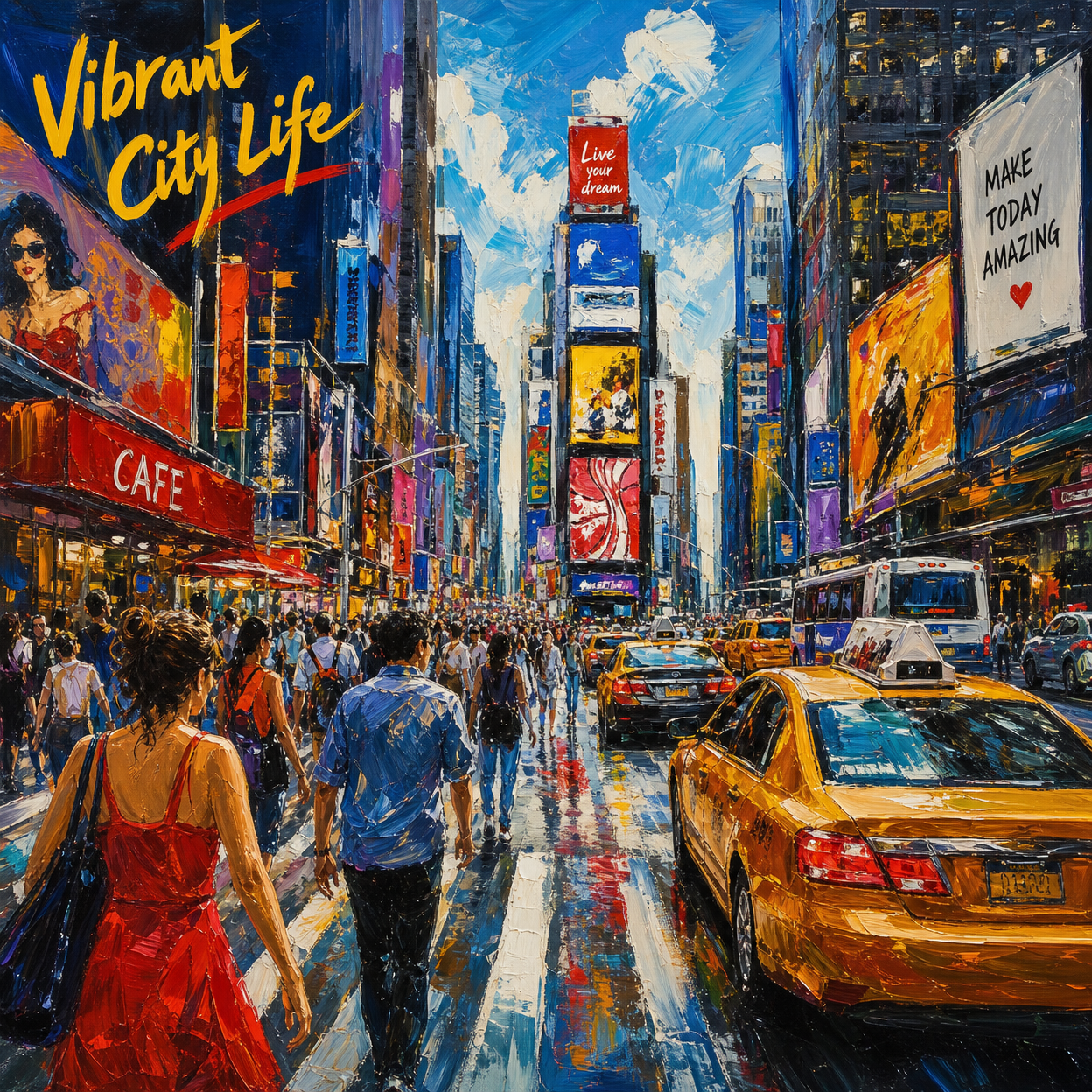 Vibrant City Life