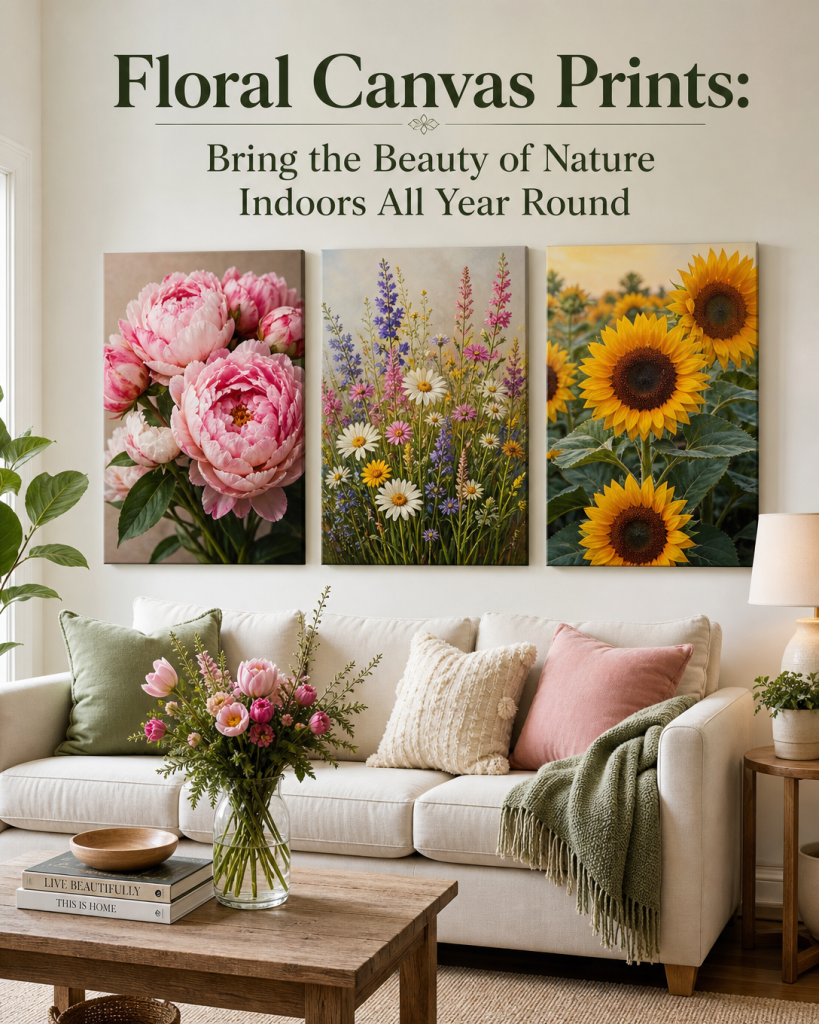 floral canvas prints