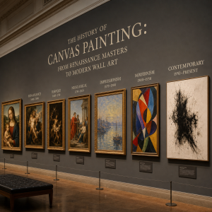 history of canvas painting