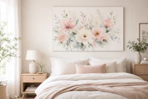 Watercolour Floral Canvas Art