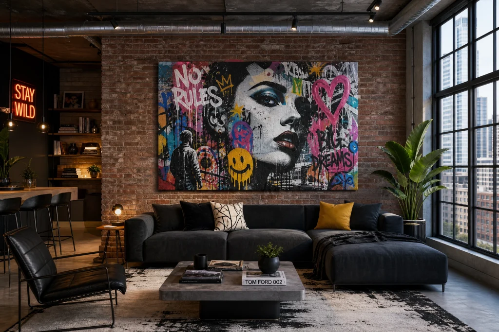Street Art Graffiti Canvas Print