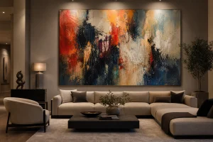 Abstract Expressionist Oil Painting